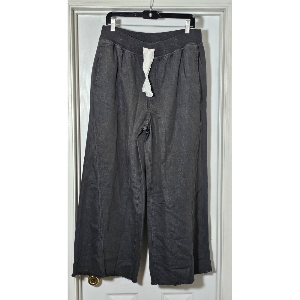 Aerie Soft Landing Trouser Size Large Short Gray Baggy Wide Leg